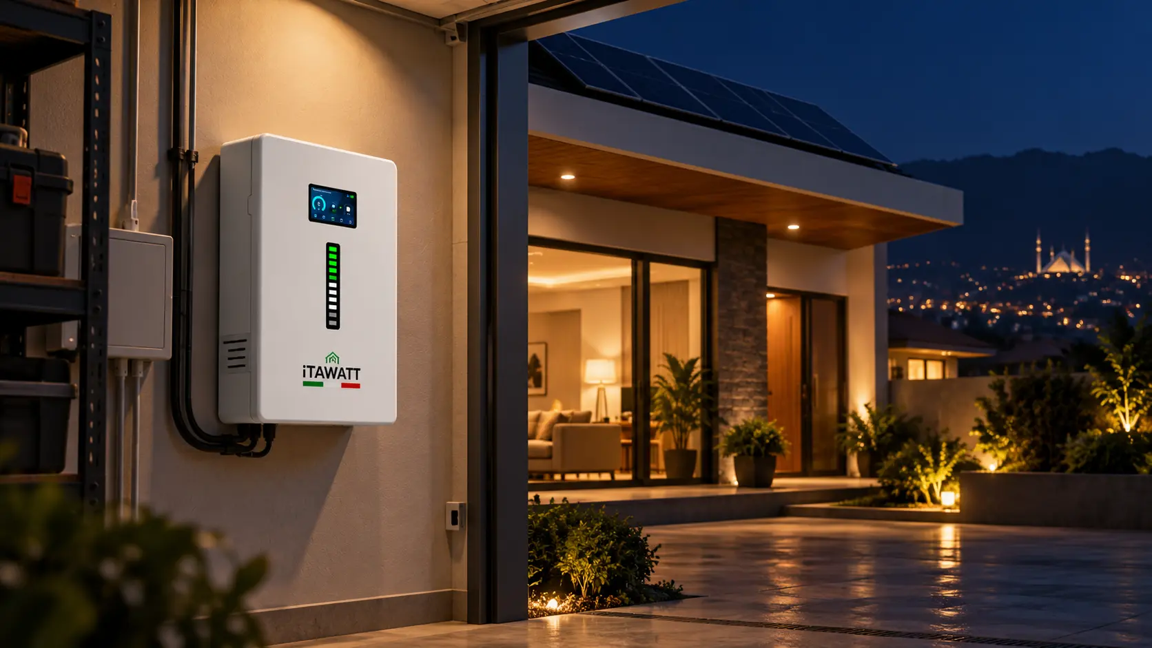 ITAWATT lithium battery energy storage system for residential solar power